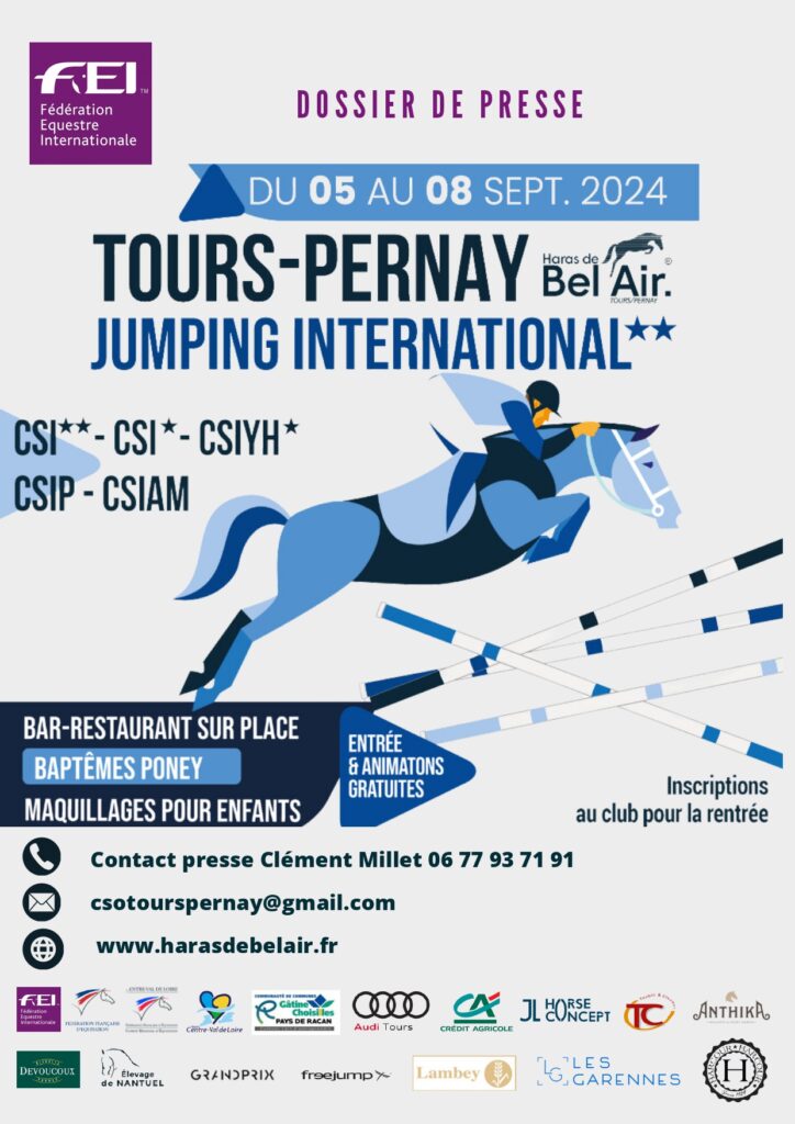 Affiche jumping international tours-pernay